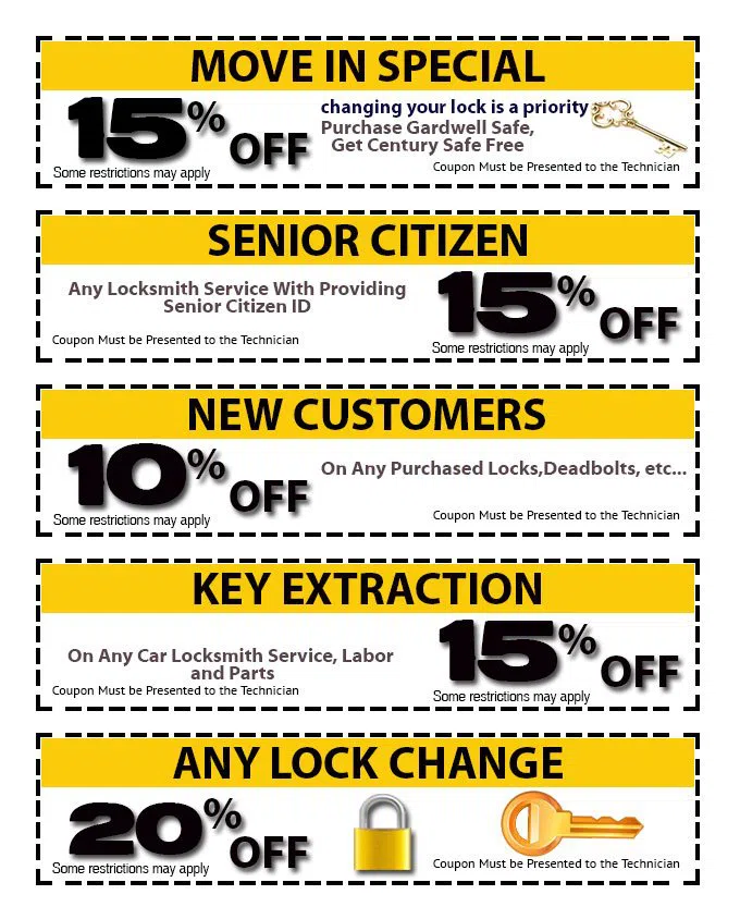 Security Locksmith Services Philadelphia, PA 215-583-2457 - coupon-img